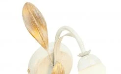 Wandleuchte, 1-flammig, weiß/ gold abgesetzt -Innenleuchten Verkaufsladen 11685873 2 202009260316