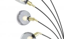 Meisterleuchten Bogenleuchte, 5-flammig, schwarz / Rauchglas -Innenleuchten Verkaufsladen 11685898 10 202204191232