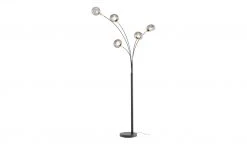 Meisterleuchten Bogenleuchte, 5-flammig, schwarz / Rauchglas -Innenleuchten Verkaufsladen 11685898 18 202204191232