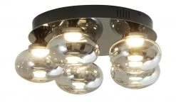 Meisterleuchten LED-Deckenleuchte, 5-flammig, schwarz/chrom -Innenleuchten Verkaufsladen 11685900 3 202108201245