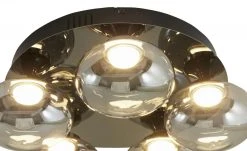 Meisterleuchten LED-Deckenleuchte, 5-flammig, schwarz/chrom -Innenleuchten Verkaufsladen 11685900 5 202109141233