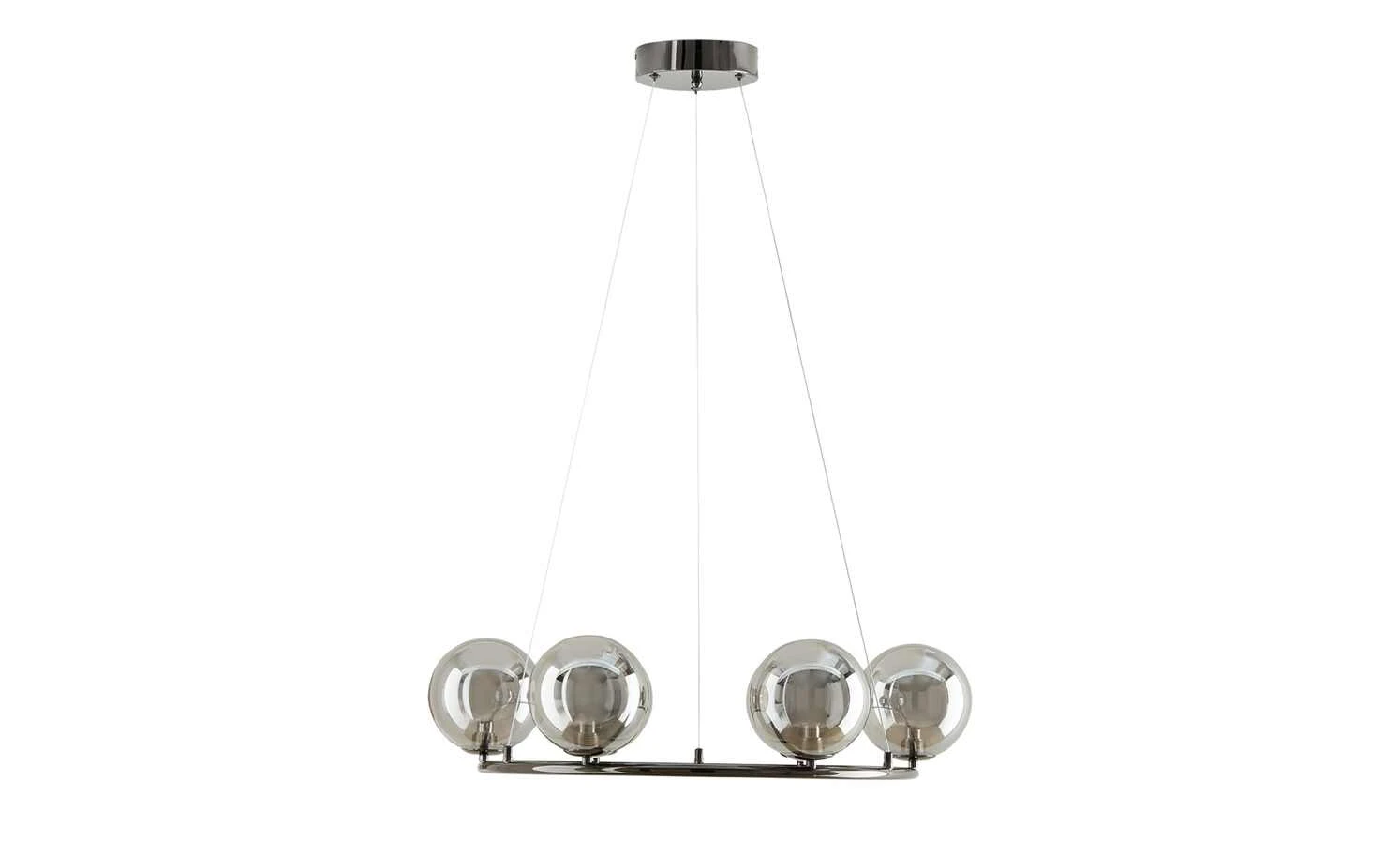 Meisterleuchten LED-Krone 6-flammig, schwarzchrom/Rauchglas 9 Meisterleuchten LED-Krone 6-flammig, schwarzchrom/Rauchglas – Bild 9