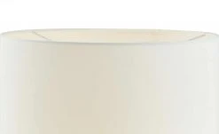 KHG LED-Stehleuchte, 1-flammig, Nickel-matt mit Stoffschirm -Innenleuchten Verkaufsladen 11685915 2 202108201246