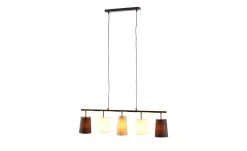 KHG Pendelleuchte, 5-flammig, schwarz, verschiedene Stoffschirme -Innenleuchten Verkaufsladen 11685931 3 202107292232