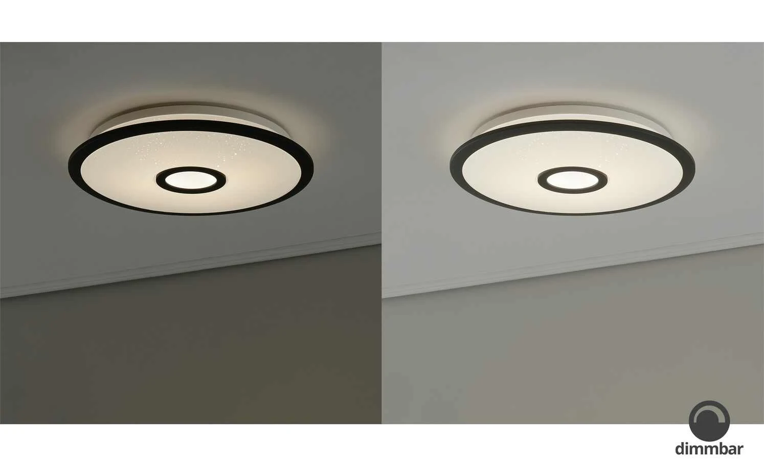 Trio LED-Deckenleuchte weiß/schwarz klein | 18|W 2 Trio LED-Deckenleuchte weiß/schwarz klein | 18|W – Bild 2