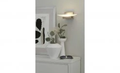 Fischer-Honsel LED-Wandleuchte, Nickel-matt mit Taster -Innenleuchten Verkaufsladen 11686035 2 202103252233