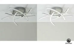 Fischer-Honsel LED-Deckenleuchte, 5-flammig, chrom