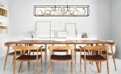 Paul Neuhaus LED-Pendelleuchte, schwarz/goldfarben