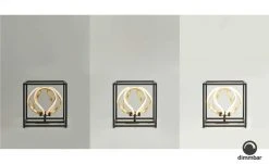 Fischer-Honsel LED-Tischleuchte, schwarz/ Blattgold