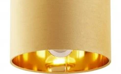 Fischer-Honsel Pendelleuchte, 1-flammig, gelb Samt `klein` -Innenleuchten Verkaufsladen 11686072 2 202103171250