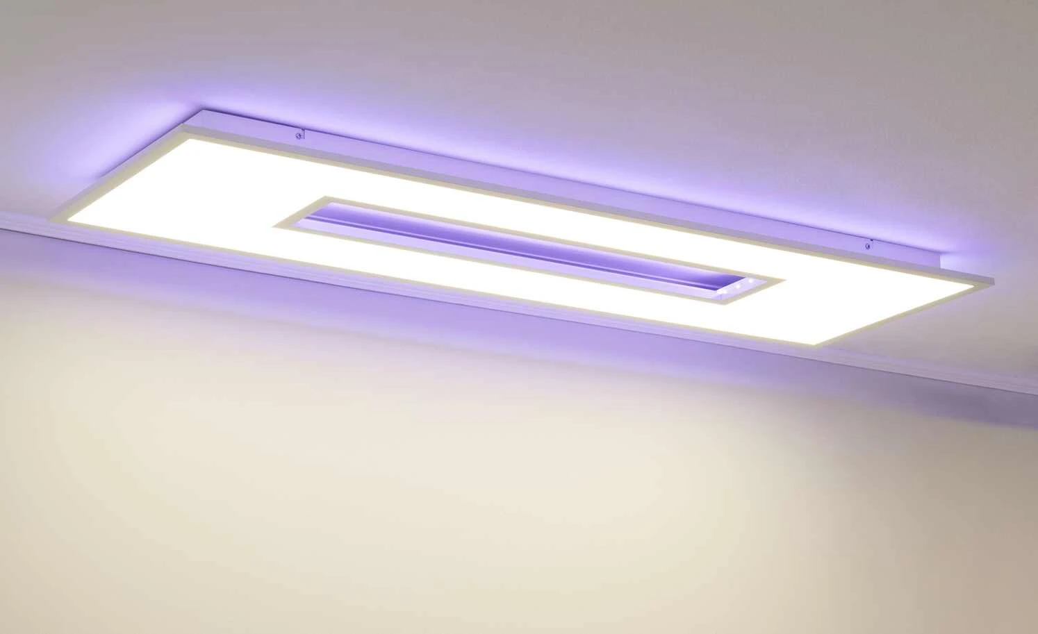 Paul Neuhaus LED-Deckenleuchte, 1-flammig, Weiß mit Backlight 10 Paul Neuhaus LED-Deckenleuchte, 1-flammig, Weiß mit Backlight – Bild 10