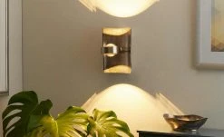 Fischer-Honsel LED-Wandleuchte, Nickel-antik mit RGB -Innenleuchten Verkaufsladen 11686115 3 202103051240