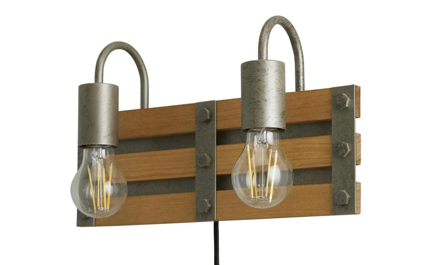 Trio Wandleuchte, 2-flammig, Paletten-Optik 2 Trio Wandleuchte, 2-flammig, Paletten-Optik – Bild 2
