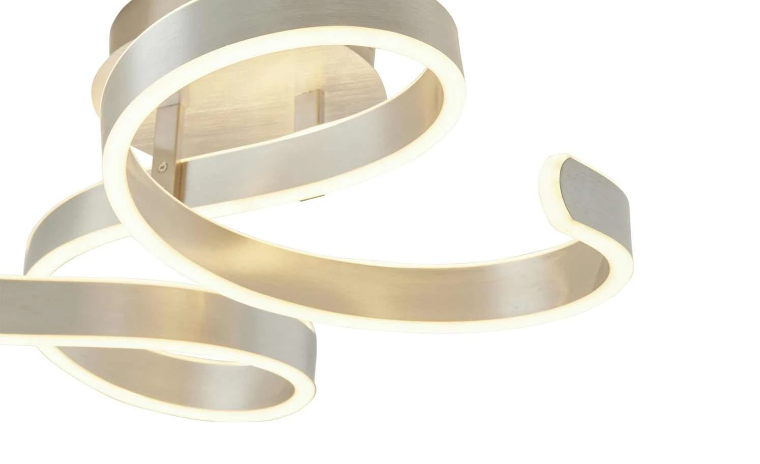 Trio LED-Deckenleuchte, 1-flammig, alufarben, geschwungen 3 Trio LED-Deckenleuchte, 1-flammig, alufarben, geschwungen – Bild 3