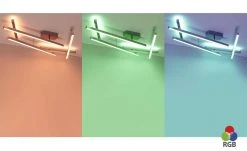 Trio Deckenleuchte, Nickel-matt, verstellbar