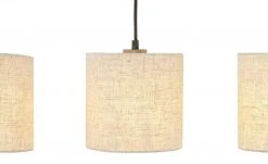 Trio Pendelleuchte, 4-flammig, Pinienholz/ Stoffschirm -Innenleuchten Verkaufsladen 11686157 7 202202241234