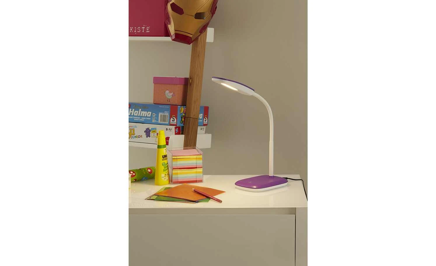 Trio LED-Schreibtischleuchte, 1-flammig, lila | Lila/Violett 1 Trio LED-Schreibtischleuchte, 1-flammig, lila | Lila/Violett