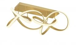 Wofi LED-Deckenleuchte, matt-gold, geschwungen -Innenleuchten Verkaufsladen 11686181 2 202103162233