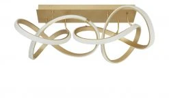 Wofi LED-Deckenleuchte, matt-gold, geschwungen -Innenleuchten Verkaufsladen 11686181 4 202103162233