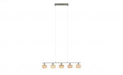 Wofi Pendelleuchte, 5-flammig, Stoffschirm grau/chrom 8 Wofi Pendelleuchte, 5-flammig, Stoffschirm grau/chrom -Innenleuchten Verkaufsladen 11686185 2 202101112239