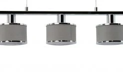 Wofi Pendelleuchte, 5-flammig, Stoffschirm grau/chrom 9 Wofi Pendelleuchte, 5-flammig, Stoffschirm grau/chrom -Innenleuchten Verkaufsladen 11686185 3 202101112239