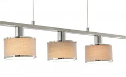 Wofi Pendelleuchte, 5-flammig, Stoffschirm grau/chrom 11 Wofi Pendelleuchte, 5-flammig, Stoffschirm grau/chrom -Innenleuchten Verkaufsladen 11686185 6 202101112239