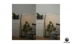 B-Leuchten LED-Stehleuchte, Nickel matt, verstellbar | silberfarben -Innenleuchten Verkaufsladen 11686209 2 202112101234