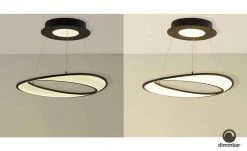 B-Leuchten LED-Deckenleuchte, schwarz/ Acryl