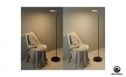 B-Leuchten LED-Stehleuchte, 1-flammig, anthrazit | Schwarz