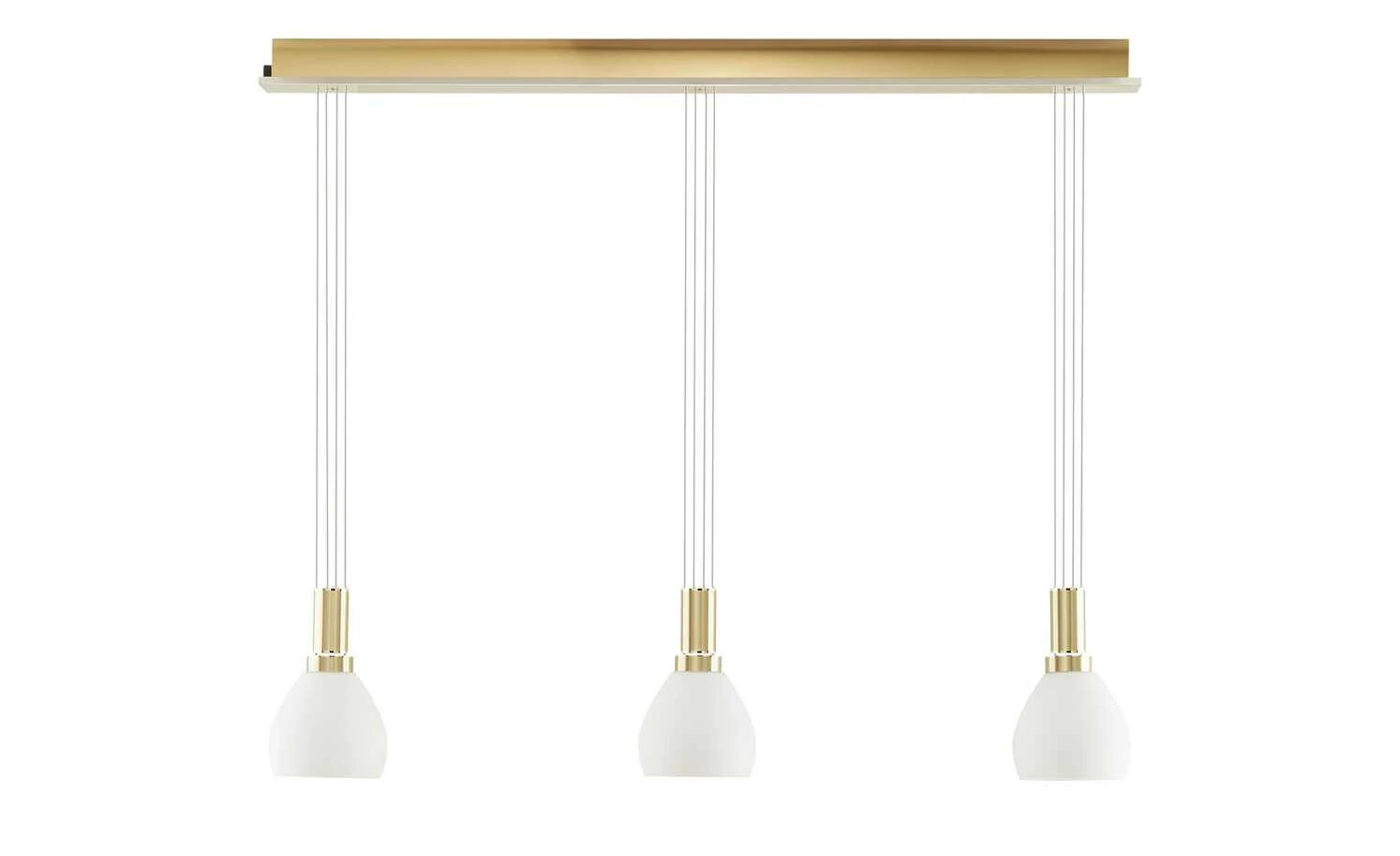 B-Leuchten LED-Pendelleuchte, 3-flammig, messing-matt 6 B-Leuchten LED-Pendelleuchte, 3-flammig, messing-matt – Bild 6