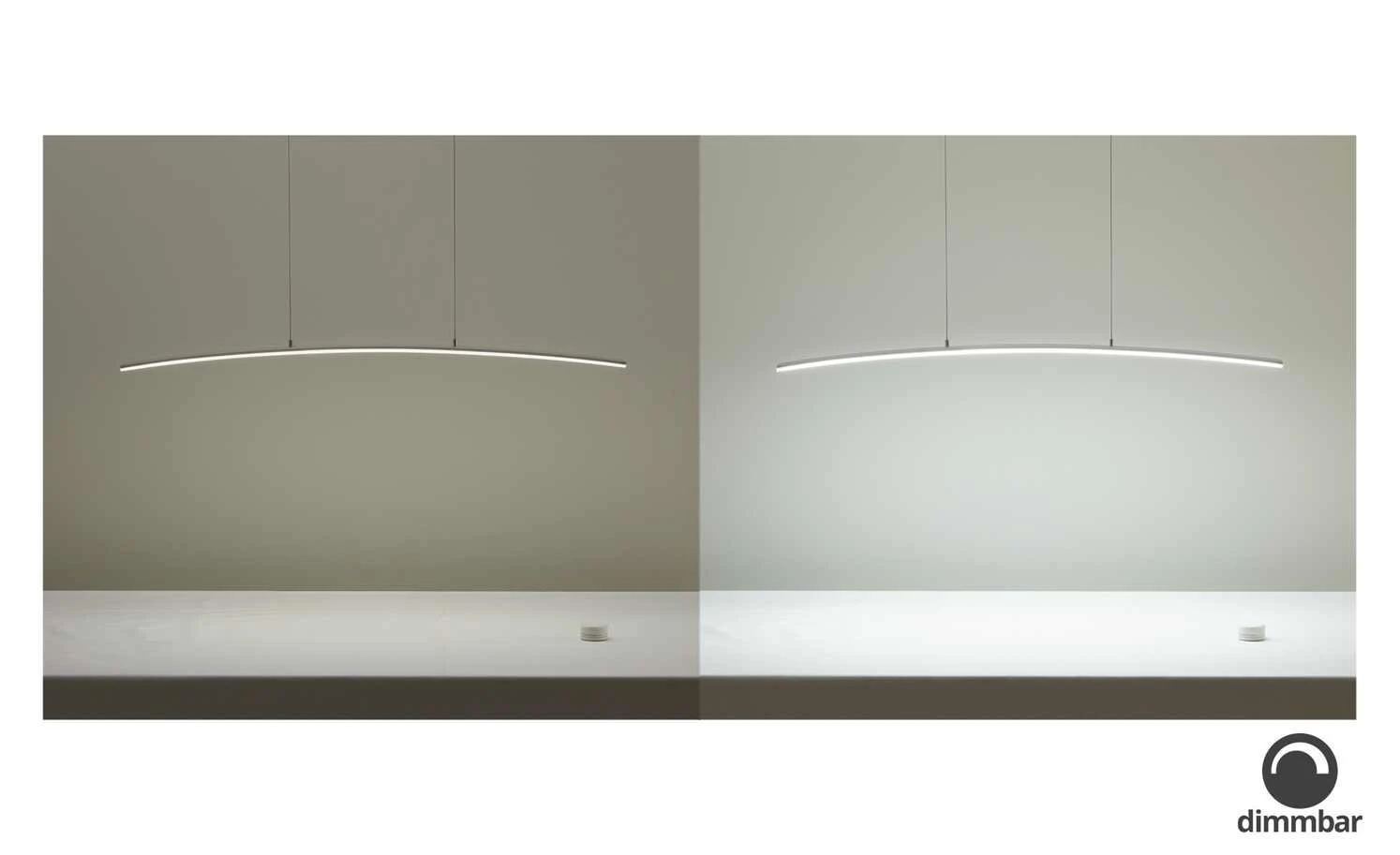 B-Leuchten LED-Pendelleuchte, aluminiumfarben 2 B-Leuchten LED-Pendelleuchte, aluminiumfarben – Bild 2