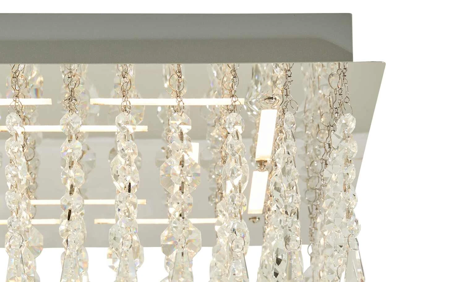 B-Leuchten LED-Deckenleuchte, chrom mit Glasbehang 5 B-Leuchten LED-Deckenleuchte, chrom mit Glasbehang – Bild 5