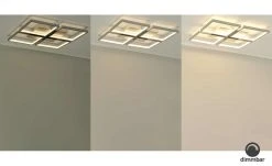 Fischer-Honsel LED-Deckenleuchte, alu/chrom