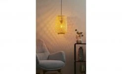 SCHÖNER WOHNEN Pendelleuchte, 1-flammig, Rattan braun ´klein´ | Beige