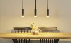 SCHÖNER WOHNEN LED-Pendelleuchte, 3-flammig, schwarz