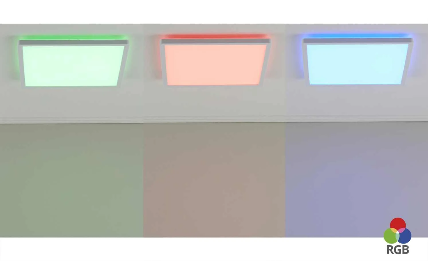 LED- Panel weiß eckig, mit Hintergrundbeleuchtung | 15|W 1 LED- Panel weiß eckig, mit Hintergrundbeleuchtung | 15|W