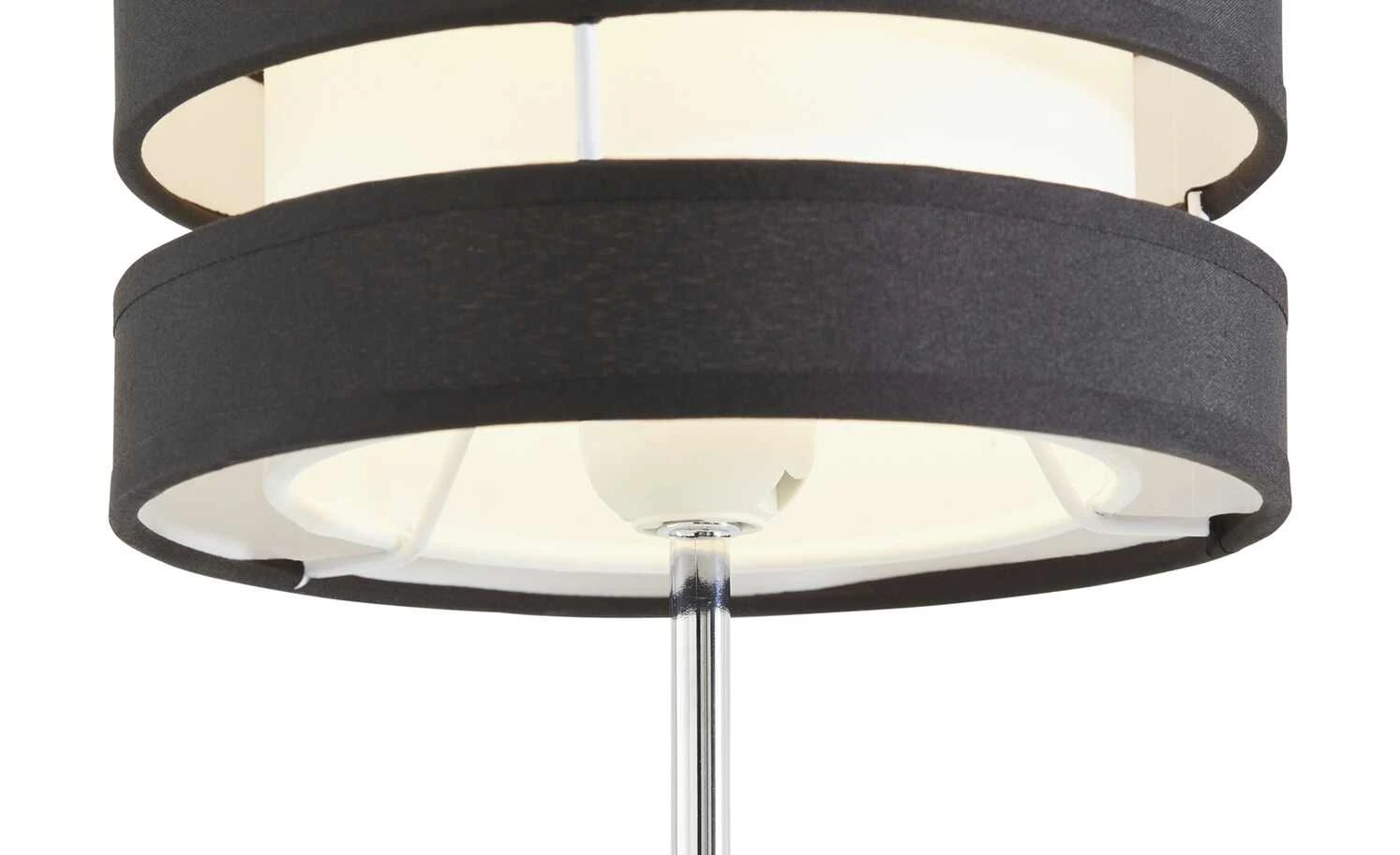 KHG Tischleuchte, 1-flammig, Schirm schwarz/weiß 7 KHG Tischleuchte, 1-flammig, Schirm schwarz/weiß – Bild 7