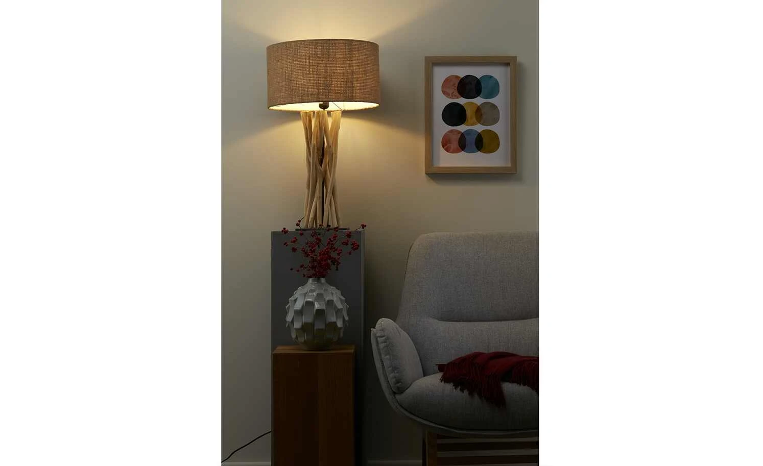 HOME STORY Treibholz-Tischleuchte, 1-flammig 1 HOME STORY Treibholz-Tischleuchte, 1-flammig