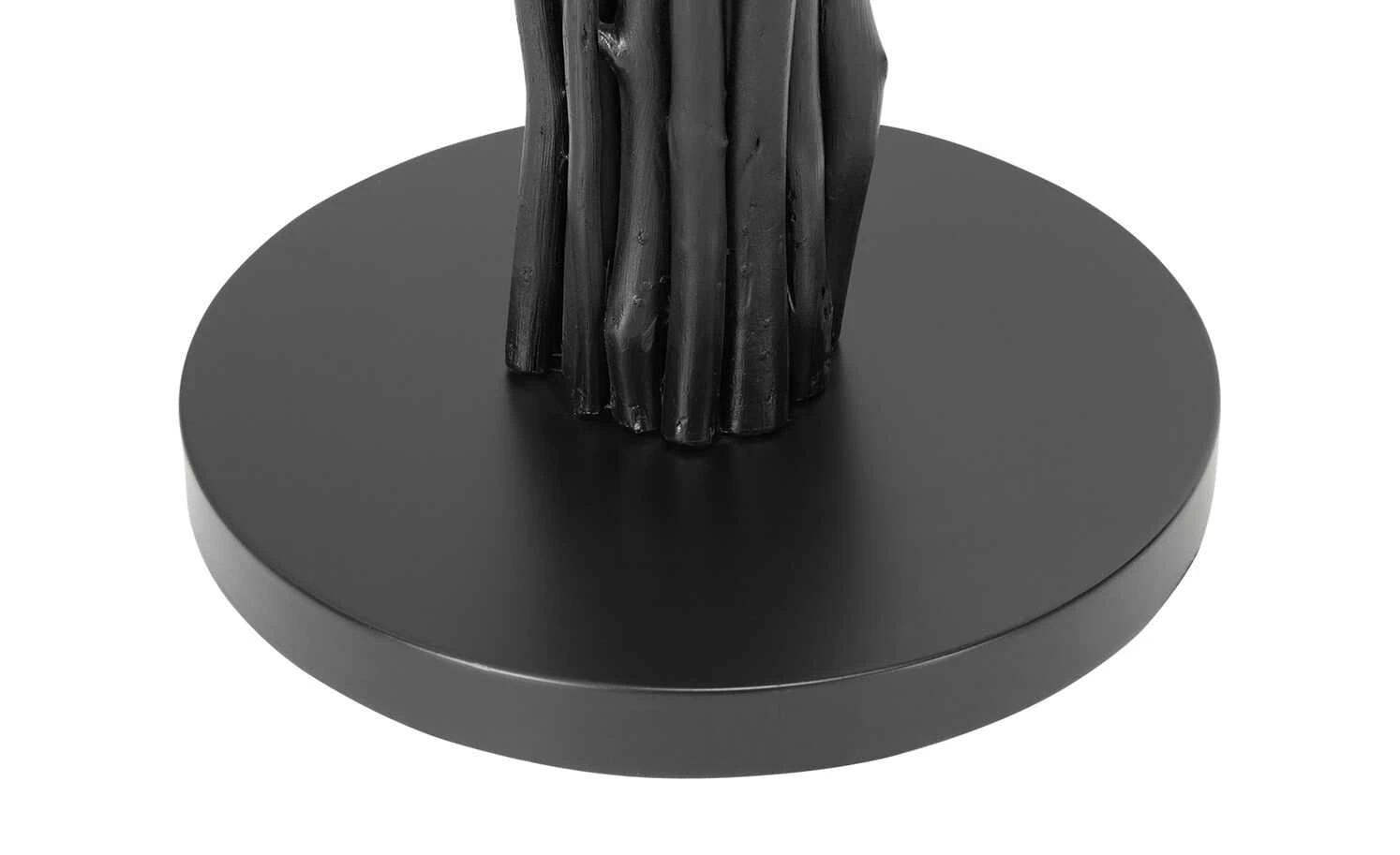 HOME STORY Treibholz-Stehleuchte, 3-flammig, schwarz mit Jute Schirm 7 HOME STORY Treibholz-Stehleuchte, 3-flammig, schwarz mit Jute Schirm – Bild 7