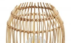 HOME STORY Beton-Tischleuchte, 1-flammig, Korbweidenschirm -Innenleuchten Verkaufsladen 11686469 3 202112231310