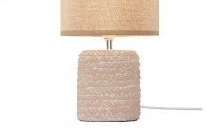 KHG Keramik-Tischleuchte, 1-flammig, Seil natur/blau -Innenleuchten Verkaufsladen 11686479 4 202203251234