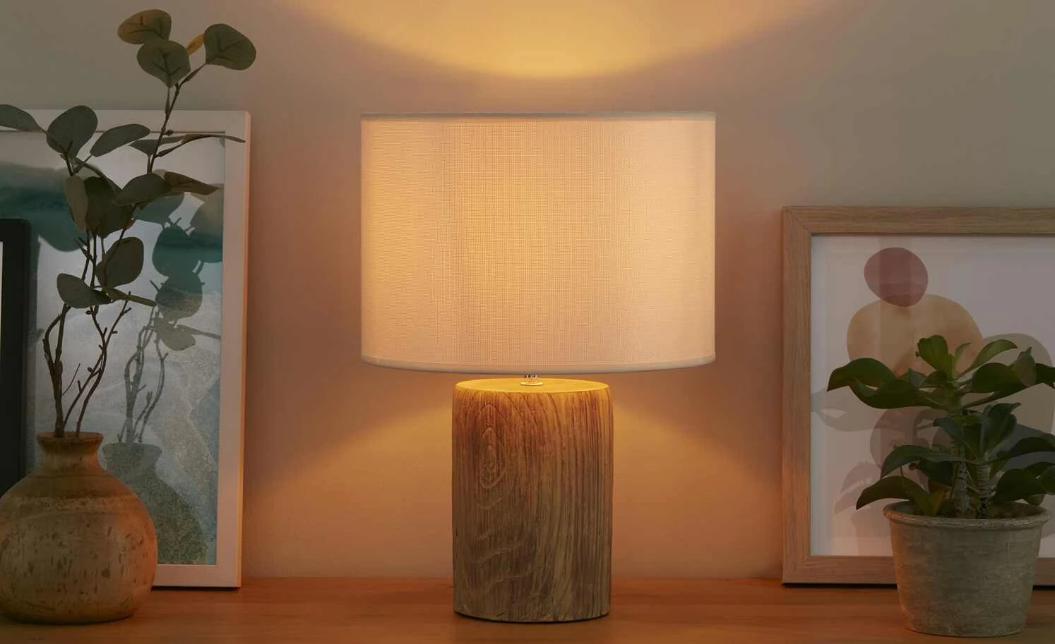 for friends Tischleuchte, 1-flammig in Holzoptik ´groß´ 1 for friends Tischleuchte, 1-flammig in Holzoptik ´groß´