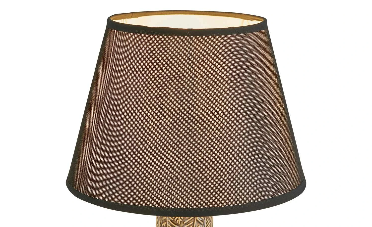 HOME STORY Keramik-Tischleuchte, 1-flammig, schwarz 3 HOME STORY Keramik-Tischleuchte, 1-flammig, schwarz – Bild 3