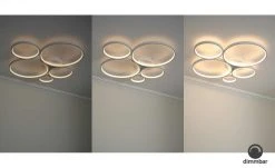 Trio LED-Deckenleuchte, Kreise, weiß 13 Trio LED-Deckenleuchte, Kreise, weiß -Innenleuchten Verkaufsladen 11686499 6 202103301234