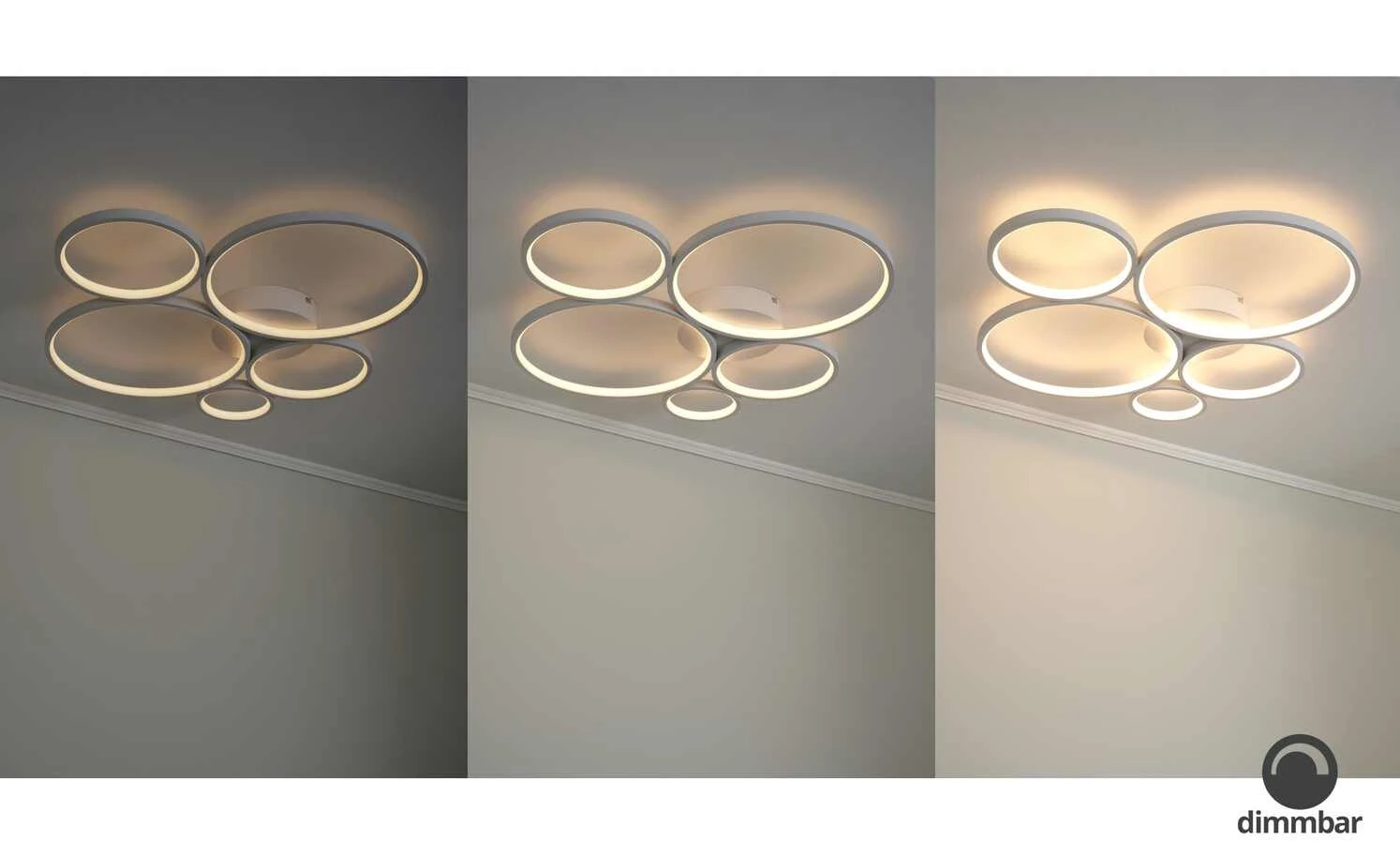 Trio LED-Deckenleuchte, Kreise, weiß 7 Trio LED-Deckenleuchte, Kreise, weiß – Bild 7