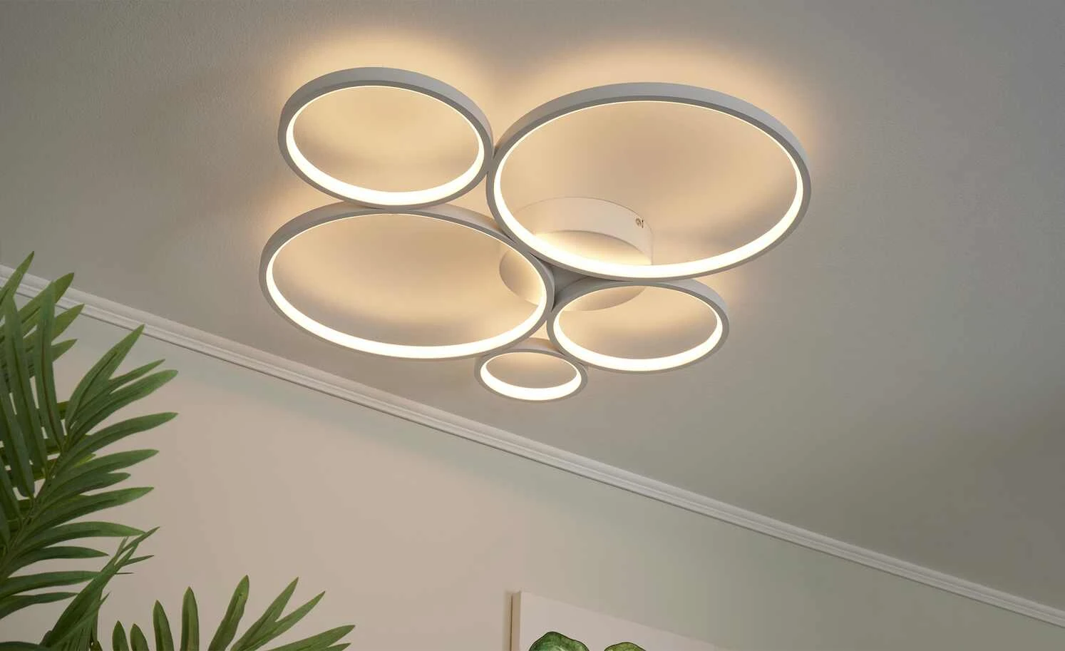 Trio LED-Deckenleuchte, Kreise, weiß 1 Trio LED-Deckenleuchte, Kreise, weiß