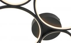 Trio LED-Deckenleuchte, Kreise, schwarz 10 Trio LED-Deckenleuchte, Kreise, schwarz -Innenleuchten Verkaufsladen 11686500 3 202103182233