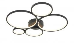 Trio LED-Deckenleuchte, Kreise, schwarz 11 Trio LED-Deckenleuchte, Kreise, schwarz -Innenleuchten Verkaufsladen 11686500 4 202103182233