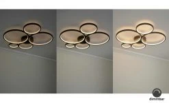 Trio LED-Deckenleuchte, Kreise, schwarz 13 Trio LED-Deckenleuchte, Kreise, schwarz -Innenleuchten Verkaufsladen 11686500 7 202103301234