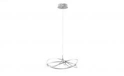 Trio LED-Pendelleuchte Nickel-matt geschwungen | silberfarben, Weiß -Innenleuchten Verkaufsladen 11686505 5 202104212234